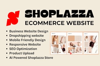 design ecommerce shoplazza ai powered dropshipping website custom theme store