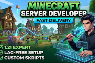 be your professional minecraft server developer and plugin expert