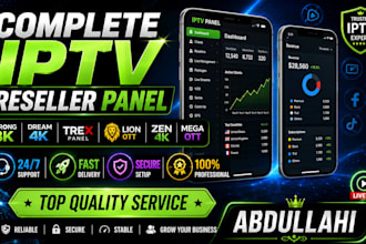 complete reseller panel with strong8k, dream4k, trex, lion ott, zen4k, mega ott