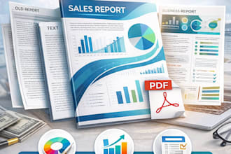 format and design professional business pdfs, reports, and presentations