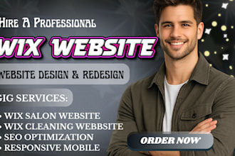 design wix salon website design,wix cleaning website design,wix website redesign