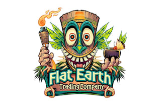 design high quality tiki bar mascot logo with unlimited revision
