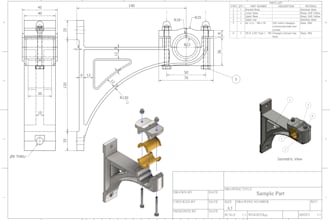 design mechanical 3d parts and assemblies modeling with detailed drawing