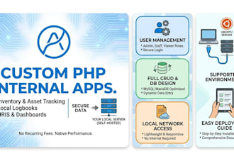 develop custom PHP applications for your internal self hosted environment
