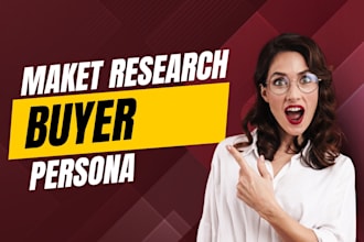 create a data driven buyer persona and market research for your brand