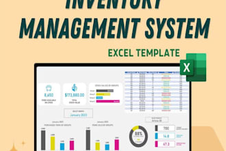 create automated excel inventory system with dashboard