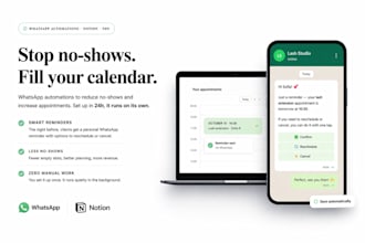 build an automated whatsapp or SMS  reminder and CRM system
