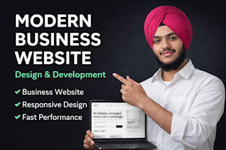 design and develop a modern responsive website for your business