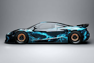 wrap design livery racing car and itasha design car