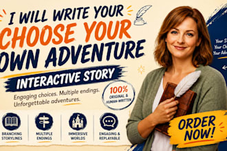 write your choose your own adventure interactive story
