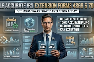 file accurate irs extension form 4868 and 7004