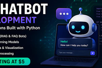 build a machine learning model or nlp chatbot using python