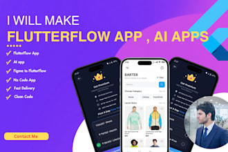 do flutter app development using flutterflow flutter developer flutter app dev