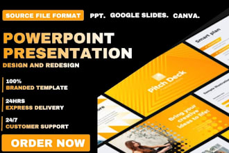 do business presentation pitch deck, firm pitch deck, powerpoint makeover