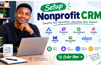 setup nonprofit CRM aegis premier CRM donordirect studio mpdx donorflex eleo CRM