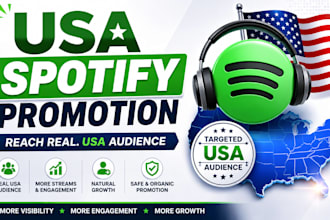 do USA spotify promotion USA music promotion to USA spotify listeners