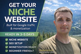 build your SEO niche website ready for google traffic