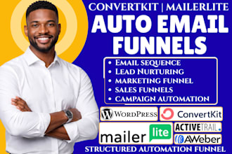 automate email funnels with convertkit activetrail mailerlite aweber automation