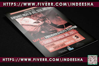 design vintage american style flyer unlimited revisions