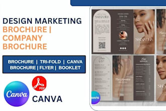 design marketing brochure tri fold canva brochure flyer booklet company brochure