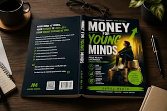 create a modern book cover for your book