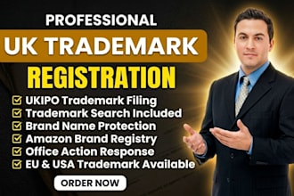 uk trademark registration, trademark search and amazon brand registry filling
