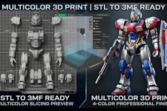 color slice 3d model stl to 3mf bambu studio multicolor fdm resin 3d printing