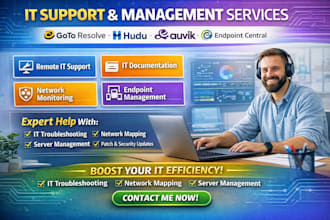 setup goto resolve IT support hudu documentation auvik network endpoint central