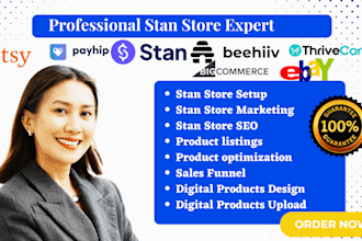 do stan store set up seo marketing stan store digital product sales funnel