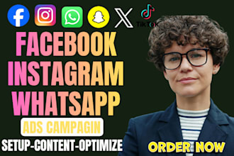 setup facebook ads campaign instagram ads meta ads manager whatsapp ads campaign