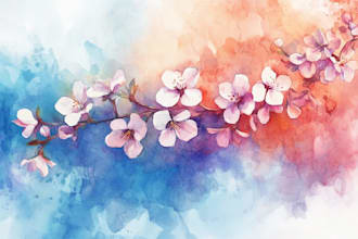 illustrate anything in watercolor style