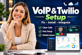 setup voip system, linphone, freepbx, twilio integration and sip installation