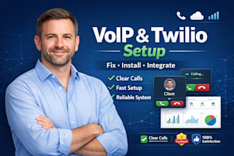 setup voip system, linphone, freepbx, twilio integration and sip installation