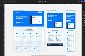 create responsive website UI UX in figma