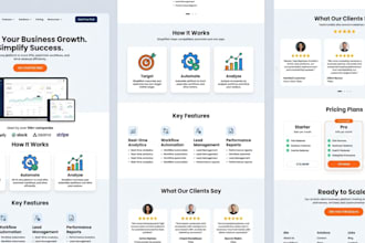 create high converting landing page UI UX