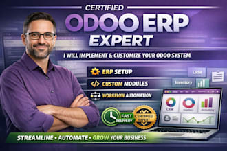 be your odoo erp expert for setup, customization and automation