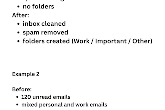 clean and organize your email inbox