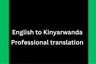 translate english to kinyarwanda professional