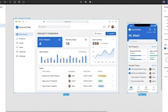 create figma UI UX design for web and app