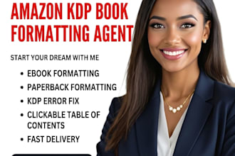 professionally format paperback and kindle ebooks