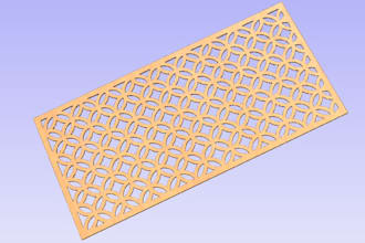 cnc geometric wall art dxf for wood cutting