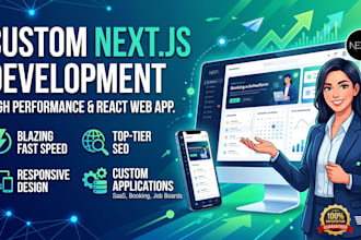 develop a custom nextjs saas web application