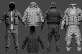 design texture rig 3d clothing mesh for second life fivem gta sims peds vrchat
