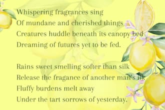 write custom and meaningful poetry for any occasion