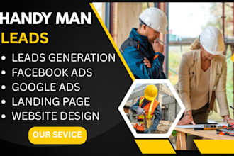 handyman leads generation handyman construction roofing website and plumbing