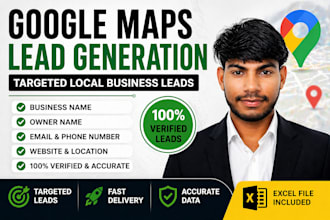 provide google maps leads with verified emails