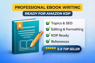 write, edit and optimize your ebook for amazon KDP