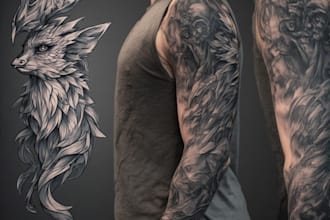 design a modern and minimalist tattoo design