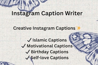 write creative instagram captions for your posts