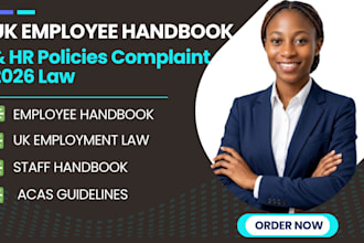 write UK employee handbook and HR policies compliant with 2026 law
